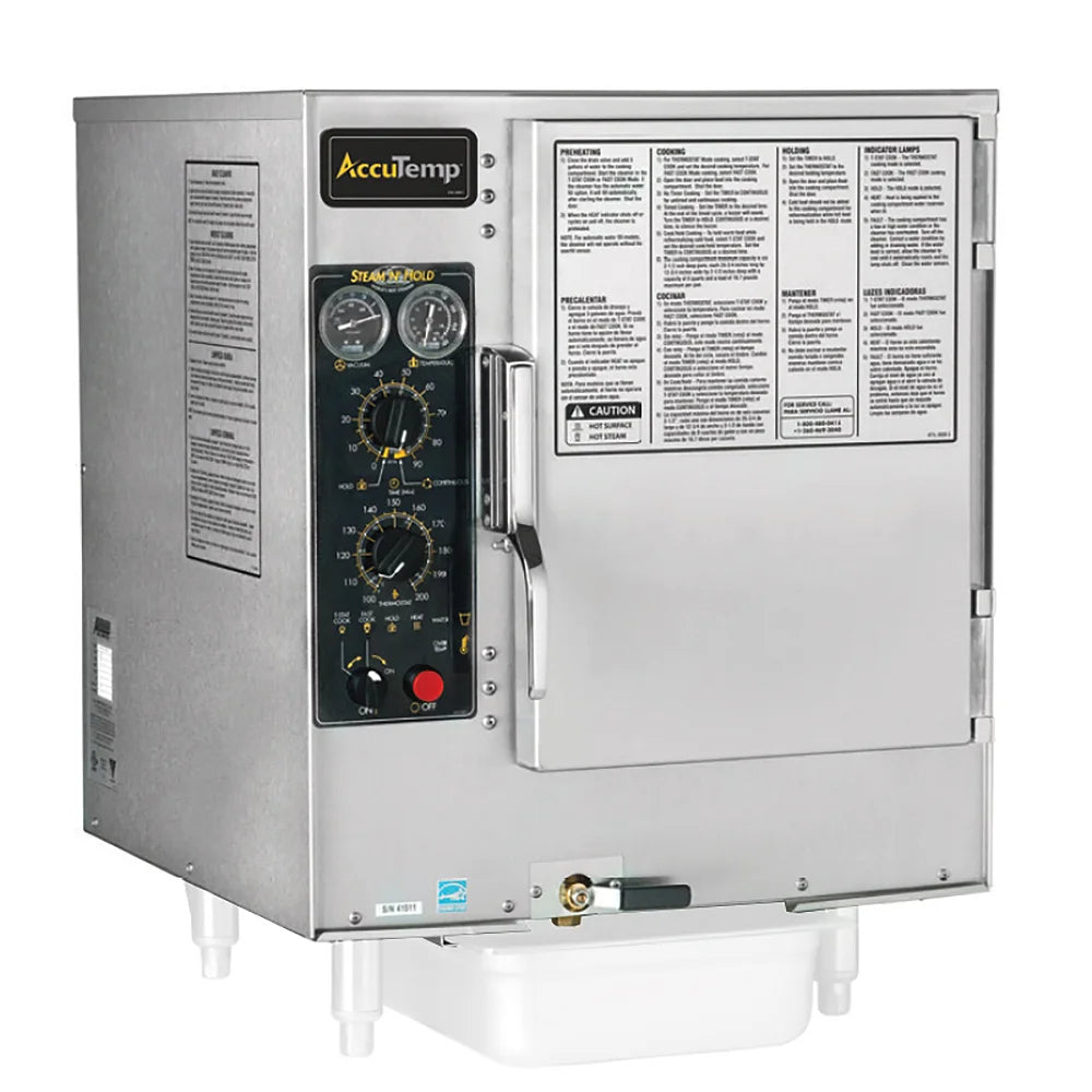 AccuTemp Steam’N’Hold™ S62083D150 Boilerless Convection Steamer – Countertop, 15kW