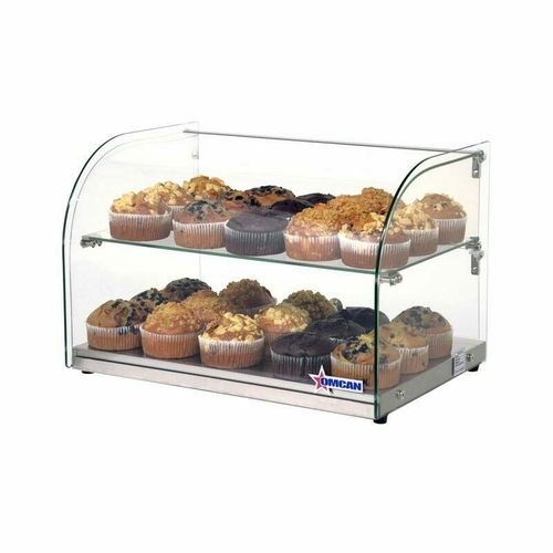 Omcan USA 44372 45L Curved Glass Countertop Display Case