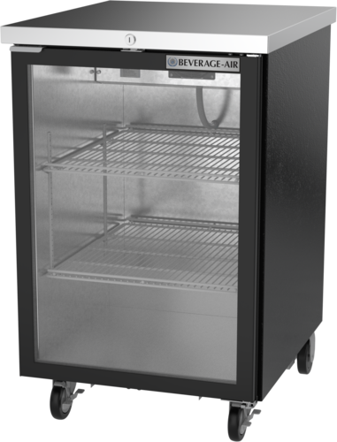 Beverage Air BB24HC-1-G-B 24" One-Door Glass Door Refrigerated Back Bar Cabinet