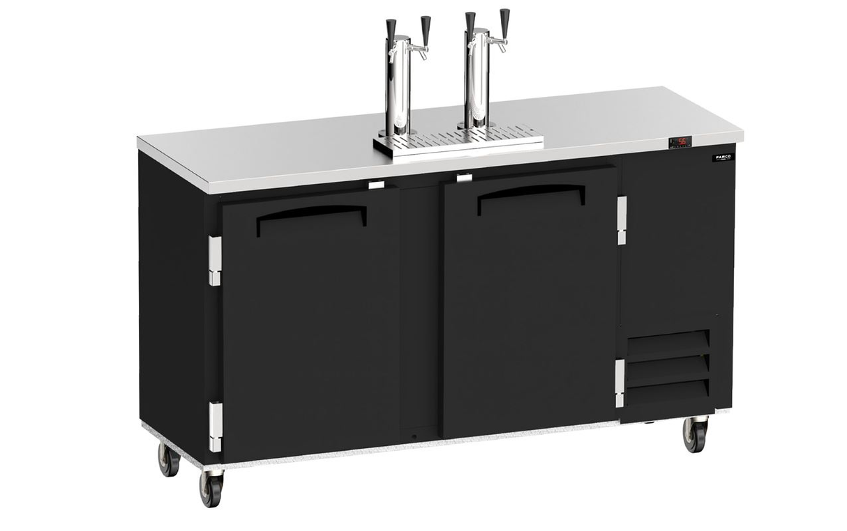 Fogel DBD-3 3-Door Keg Beer Dispenser – 19 Cu. Ft. Commercial Draft Beer Cooler