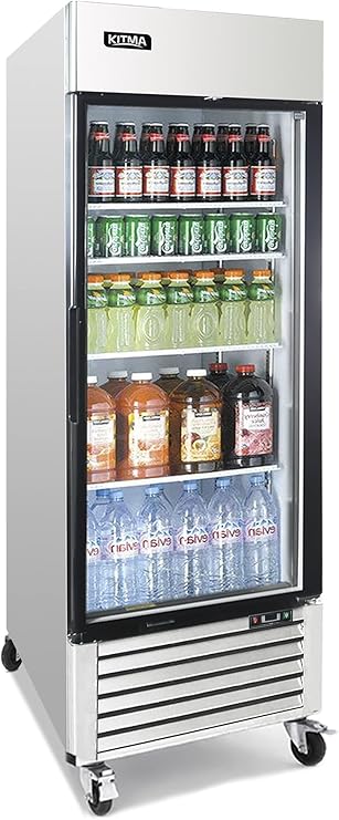 Kitma  FCB23RG Reach‐In One Glass Door Merchandiser Refrigerator