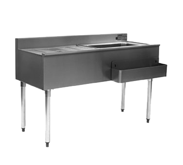 Eagle Group - Model CWS4-18L 48 Inch Underbar Cocktail Workstation with Ice Bin and Drainboard