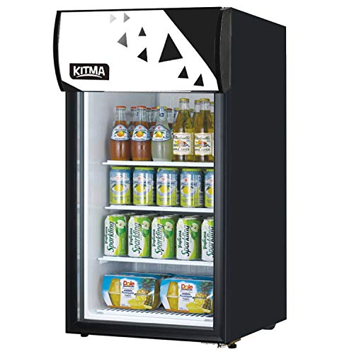 KITMA KCTD-3S 2.4 Cu. Ft. Countertop Glass Door Refrigerated Merchandiser