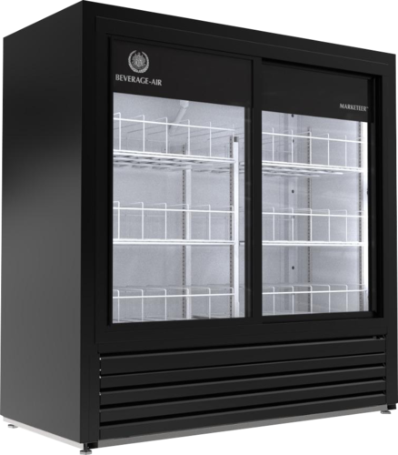 Beverage Air MT41-48-1-SDB 16.4 Cu. Ft. Two-Sliding-Door Refrigerated Merchandiser