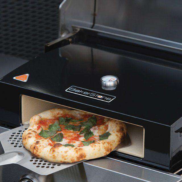 BakerStone Original Grill Top Caja para horno de pizza de acero inoxidable - 22 7/8" x 16 3/8" x 6 3/8"