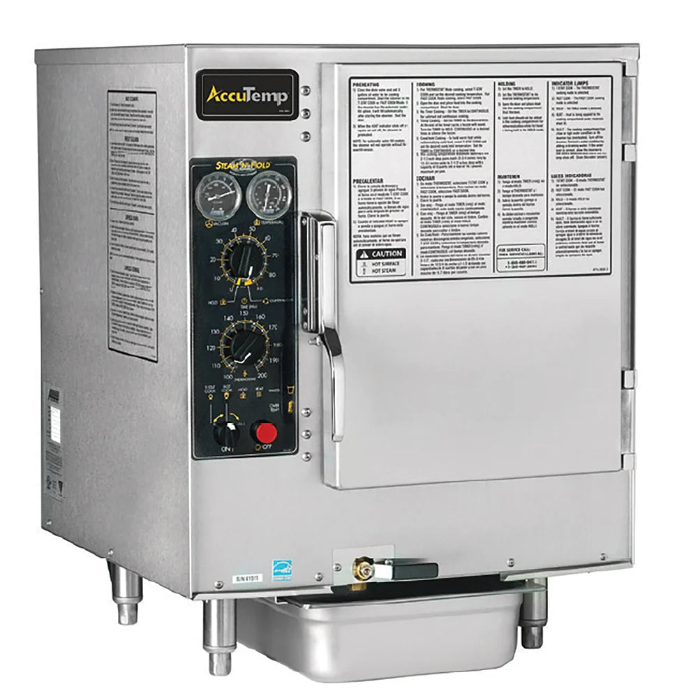 AccuTemp Steam’N’Hold™ S62081D060 Boilerless Convection Steamer – Countertop, 6kW