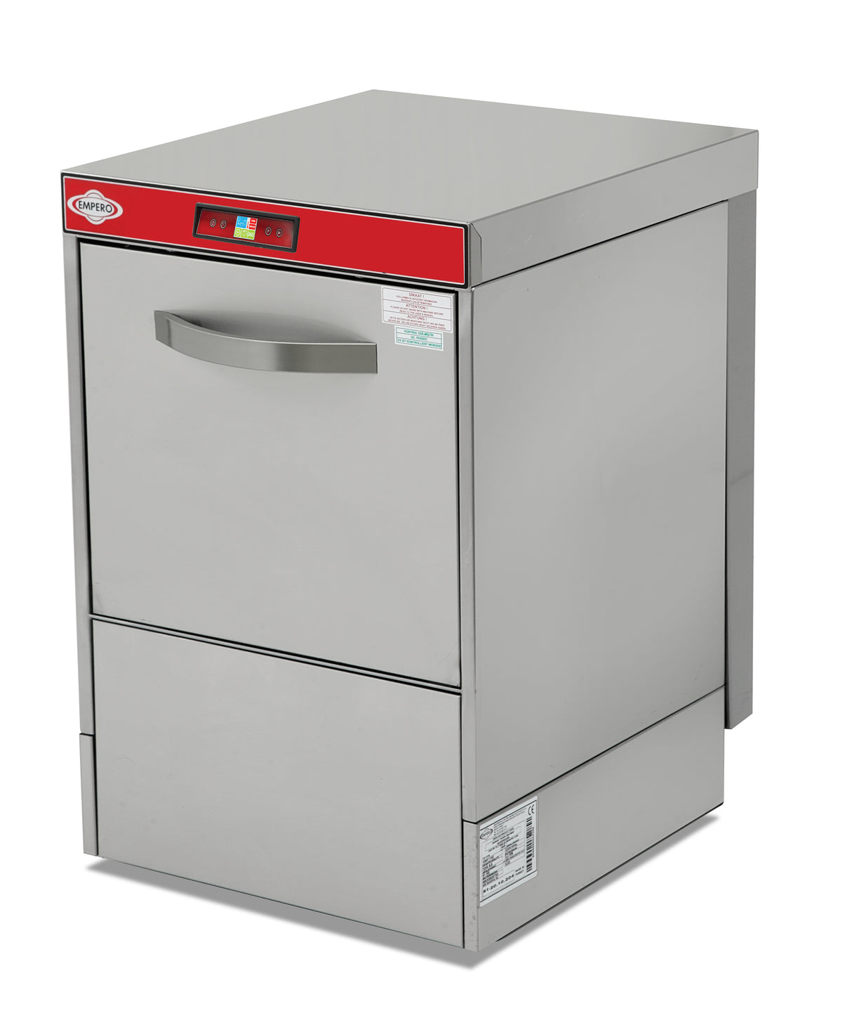 Empero EMP.500-SDF-USA Undercounter Digital Commercial Dishwasher – 500 Plates/Hour