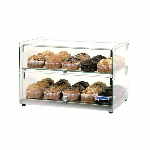 Omcan USA 44373 50L Square Glass Countertop Display Case