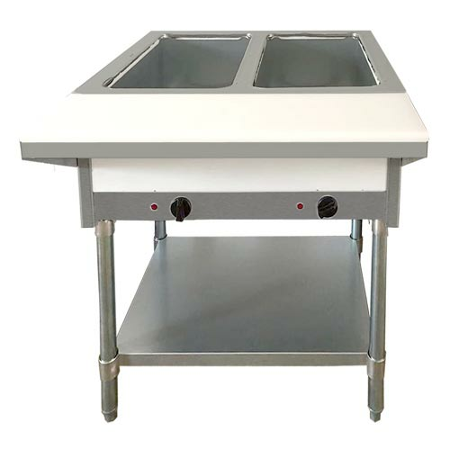 Omcan USA 47362 2-Pan LP Gas Steam Table
