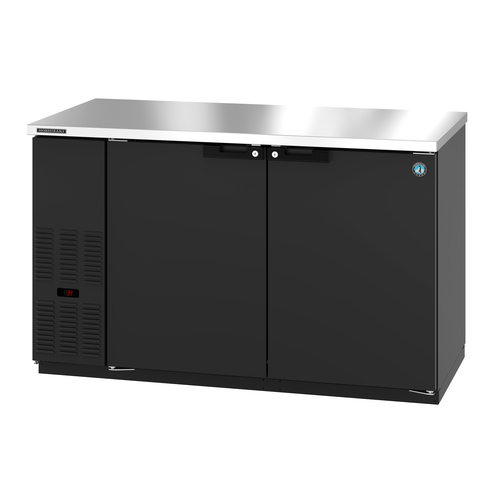 Hoshizaki BB59 59-1/2" Two-Section Refrigerated Back Bar Cooler – 18.16 Cu. Ft., 2 Solid Doors