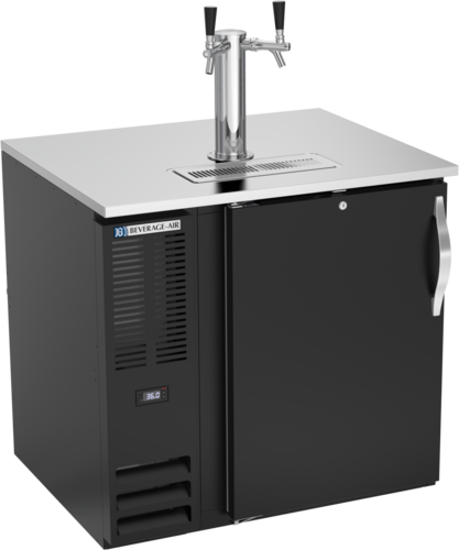 Beverage Air DD36HC-B 36" One-Keg Draft Beer Cooler