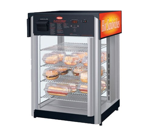 Hatco - Model FDWD-2X 19 2/5" Dual Service Countertop Heated Display Case - (4) Shelves, 120v