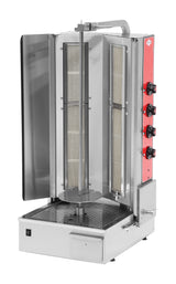 Empero 2R Series Gas Shawarma Machines with Bottom Motor (EMP.DN.150-2R-USA / EMP.DN.151-2R-USA / EMP.DN.152-2R-USA)