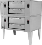 Empero EMP.BP-D-152 Bakers Perfect Heavy-Duty Single-Deck Gas Pizza Oven – 15-Pizza Capacity, 116,015 BTU