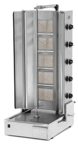 Empero 3, 4 and 5 Burner Gas Shawarma Machines with Bottom Motor (EMP.DN.150-USA / EMP.DN.151-USA / EMP.DN.152-USA)