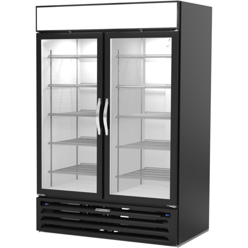 Beverage Air MMRR49HC-1-A-BW 42 Cu. Ft. Two-Door Dual-Temperature Merchandiser