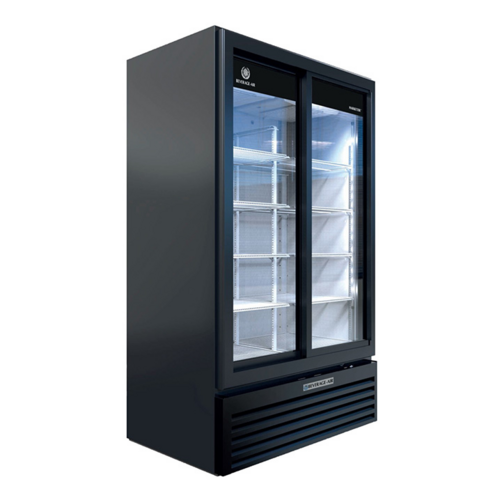 Beverage Air MT49-1-SDB 39 Cu. Ft. Two-Sliding-Door Refrigerated Merchandiser