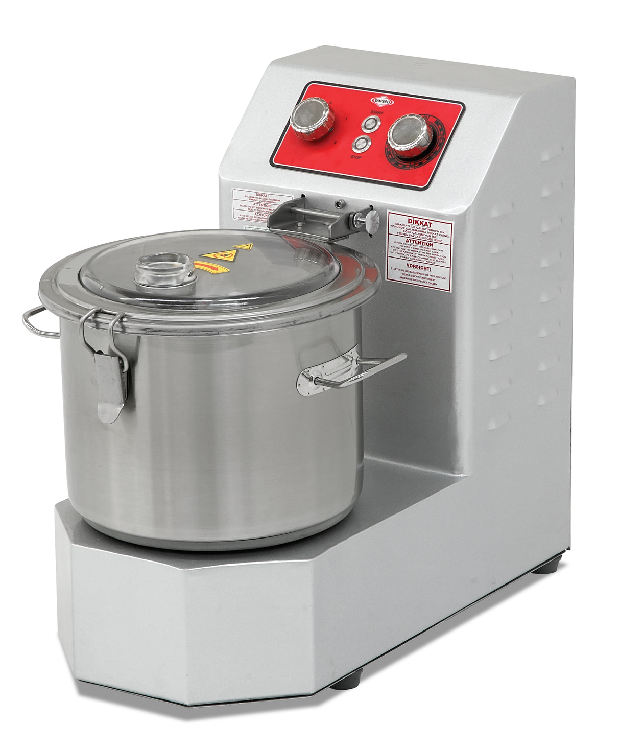 Empero SD.15-USA 15-Liter Commercial Hummus Cutter Mixer – 208V, 3-Phase