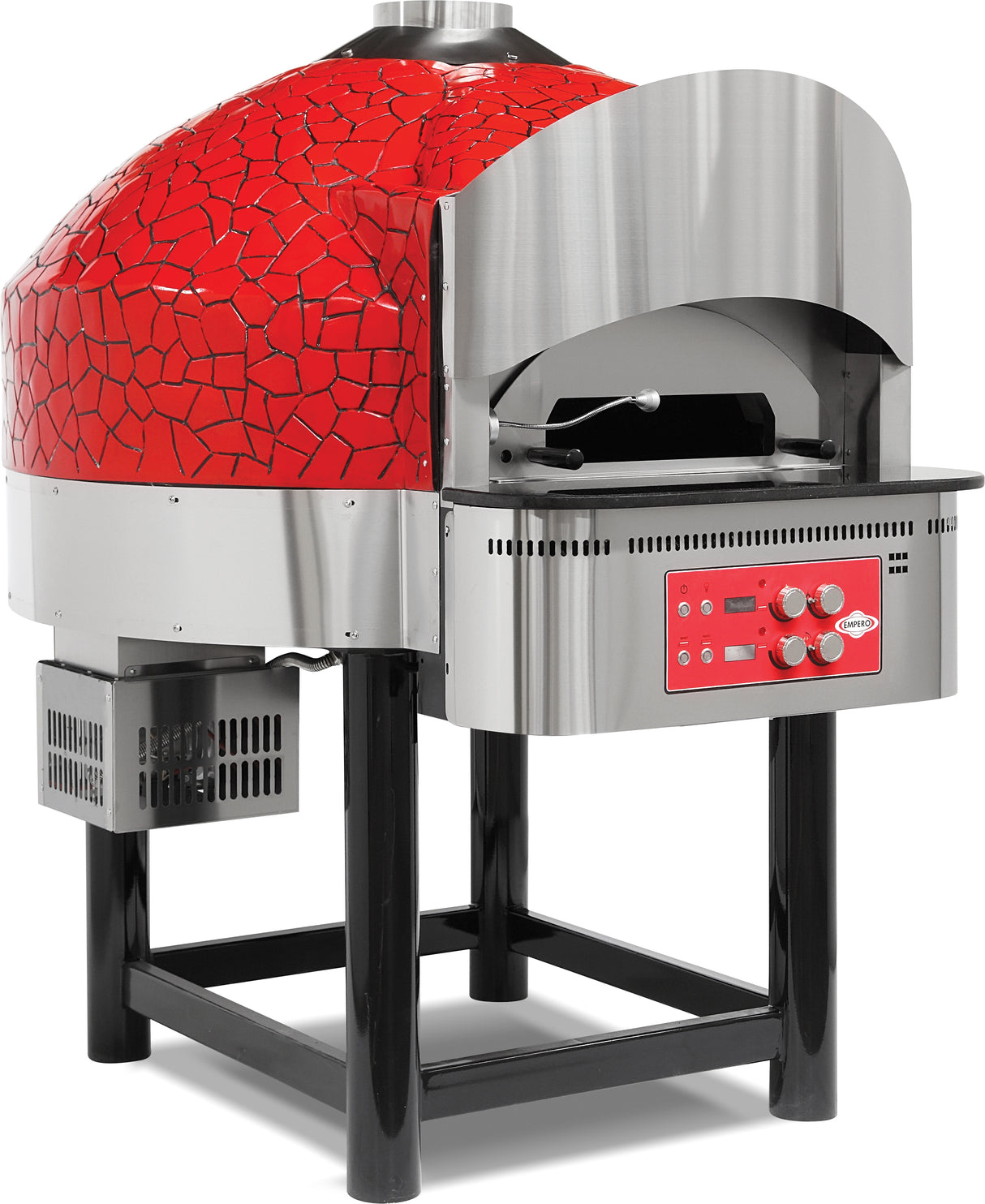 Empero EMP.SPO.03-USA Gas Fixed Base Commercial Pizza Oven - 9-Pizza Capacity