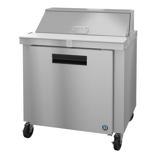 Hoshizaki SR36B-10 Steelheart 36" Sandwich Prep Table Refrigerator – 9.9 Cu. Ft., 10-Pan Capacity