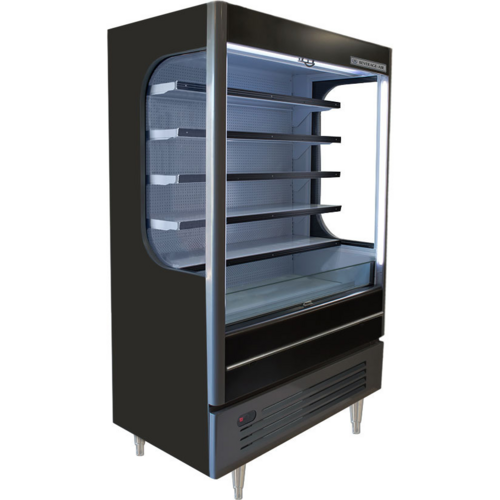 Beverage Air VMHC-18-1-B 52" Vuemax Black Open-Air Refrigerated Merchandiser