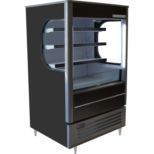 Beverage Air VMHC-7-1-B 36" Vuemax Black Open-Air Refrigerated Merchandiser