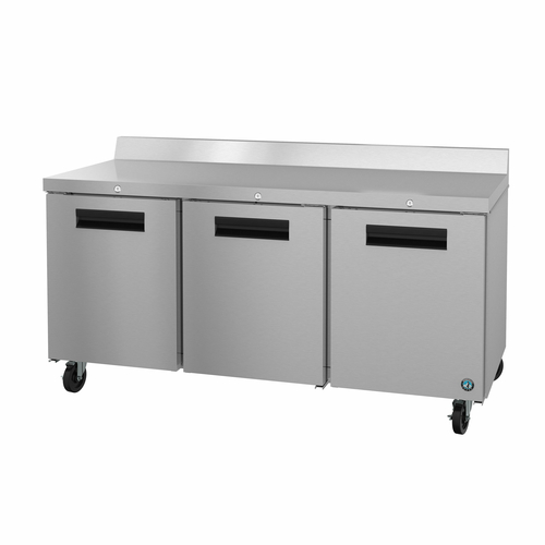 Hoshizaki Steelheart WR72B-01 72" Three-Section Worktop Refrigerator – 21.25 Cu. Ft.