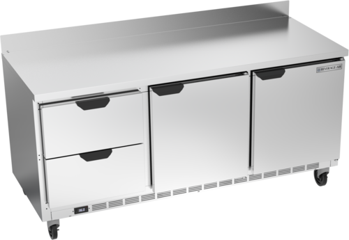 Beverage Air WTRD72AHC-2 72" Two-Drawer Two-Door Worktop Refrigerator