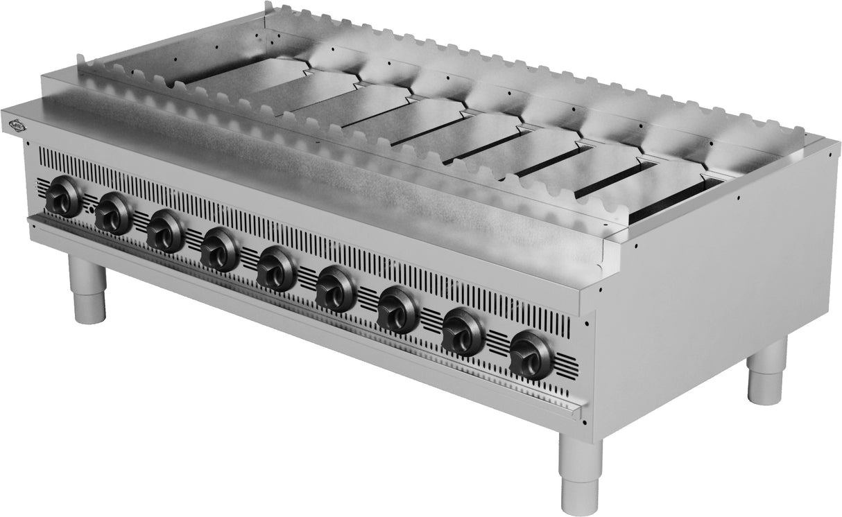 Empero EMP.SKG24-USA Heavy-Duty Gas Shish Kebab Grill – 24", 80,000 BTU