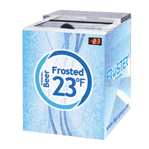 Fogel FROSTER-B25-HC - 26" Horizontal Beer Froster, 1 Section, Underbar, 1 Solid Sliding Door, 5 Cu.ft., 1/5 HP, 115V