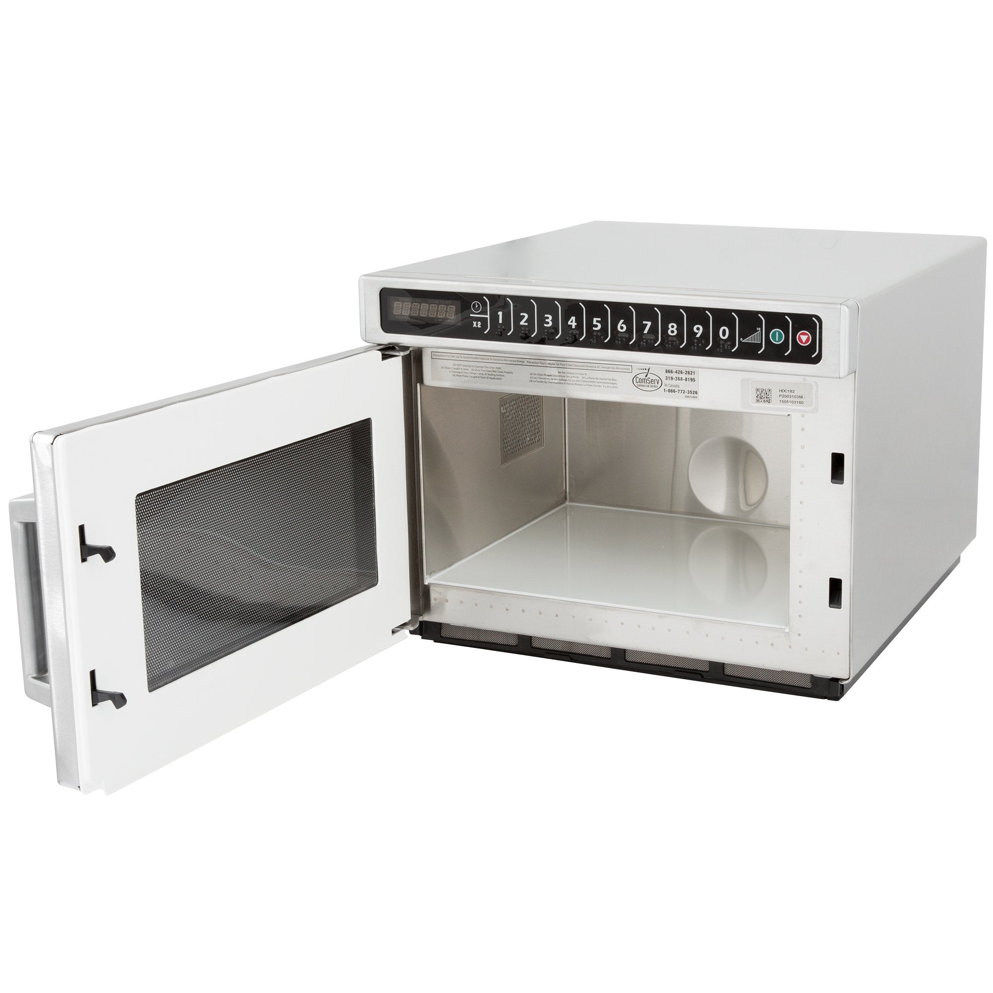 ACP HDC212 - Horno Microondas, Servicio Pesado, Acero Inoxidable, Control Táctil, 0.6 Cu. Pie. Capacidad, 2100 vatios - 208-240v/60/1-ph 