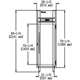 Refrigerador Victory RSA-1D-S1 Serie UltraSpec, alcance, 1 puerta, 1 sección 115 V 