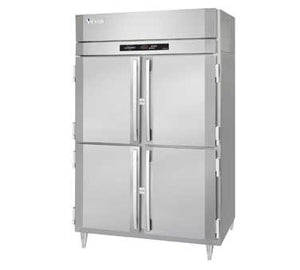 Victory RS-2D-S1-HD-HC - 52" Reach-In Refrigerator, 2 Section, 4 Half Solid Door, 6 Shelves, 46.5 Cu.ft., 1/3 HP, 115V