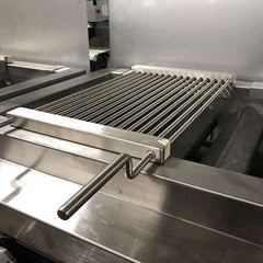 Portable Grill Top 12" x 27" Stainless Steel Heavy Duty Add on 2 Burner Charbbroiler