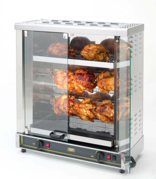 Equipex RBE-8, 6-8 Bird, Electric 2 Spit Commercial Rotisserie Oven - 208/240V
